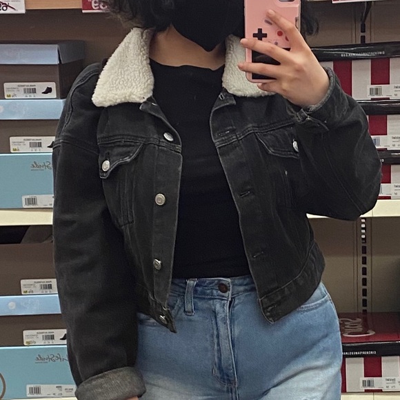 Black jean jacket - Picture 2 of 2